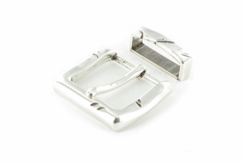Stoere buckle 40mm special silver incl. passant 
